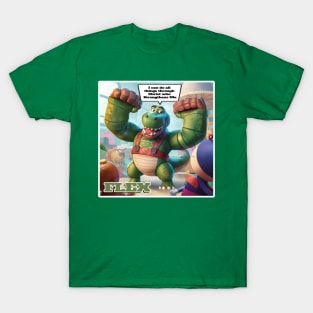 Flex - The Oversized Armed Dinosaur from Joy Story T-Shirt